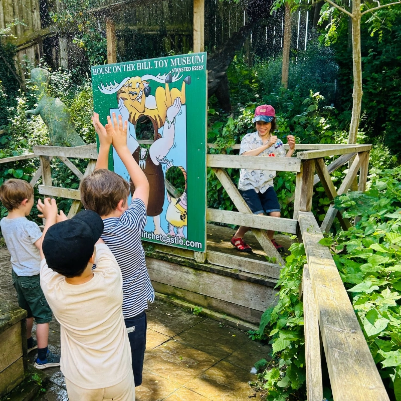Children playing at the Dinosaur Encounter